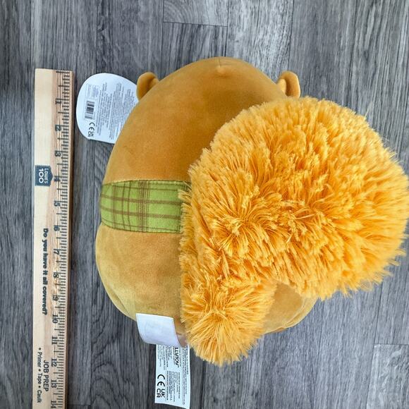 Squishmallows Erin Chipmunk S7 #1912 12” Plush 2023 Fall Green Scarf NWT - Picture 7 of 7